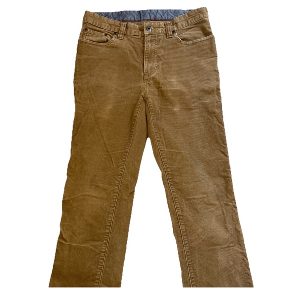 LL Bean Corduroy Pants Mens 31x33 Brown Straight Leg 502837 Preppy Y2K - Picture 1 of 10